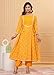 JVSP FASHION Yellow Color Embroidered Anarkali Kurta set with Dupatta In Rayon fabric Indian Tunic Dress Ethnic Wear Collection For Women & Girls