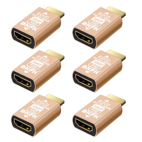 Émulateur HDMI EDID Pass-Through (lot de 6) 1080p 60Hz stable pour répartiteur et récepteur AV