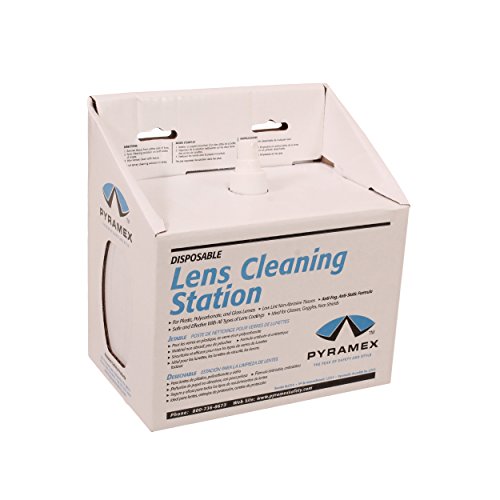 Pyramex Lens Cleaning Station With 8Oz Cleaning Solution 600 Tissues
