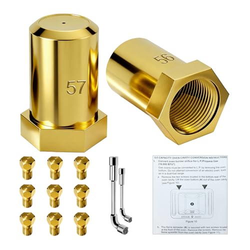 Conversion Kit Compatible with Frigidaire Range LP Conversion Kit Natural Gas to Propane LPG Conversion Kit for Frigidaire Series Range Replaces 4980407 316243720 316243721 AP7213138 A22390101.