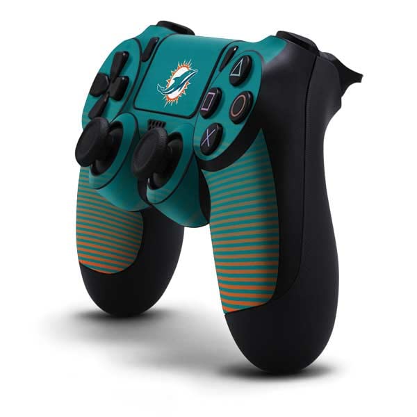 Skinit Decal Gaming Skin Compatible with PS4 Controller - Officially Licensed NFL Miami Dolphins Breakaway Design