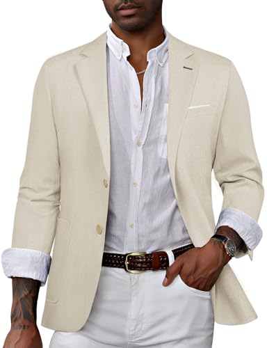 Image of PJ PAUL JONES Mens Casual Sport Coat Blazer Two Buttons Lightweight Business Jackets