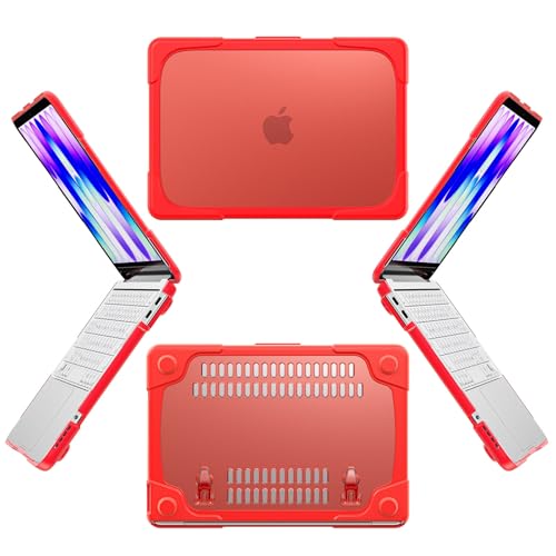 Funda para MacBook Neo 13 2026 antigolpes con soporte plegable y rejillas de ventilación