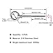Abimars Eye Bolts by Load Capacity 650lbs, 4PCS M8 316 Stainless Steel Eye Hooks Screw in Heavy Duty for Hanging Hammocks, Swing Chairs, Heavy-Duty Suspension