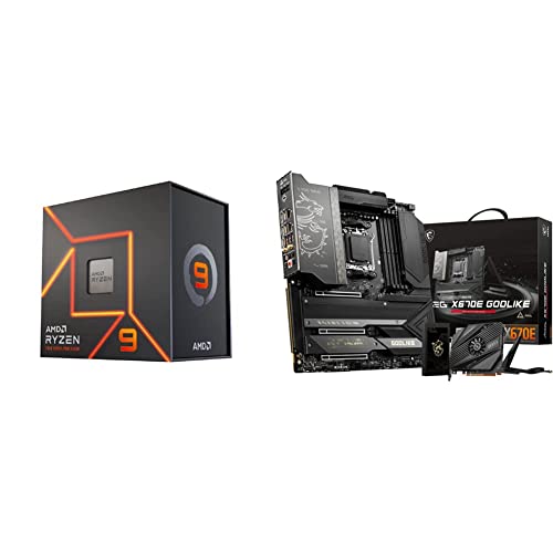 Image of AMD Ryzen 9 7950X 16-Core + MSI MEG X670E GODLIKE Gaming Motherboard