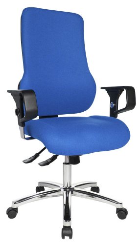 Preisvergleich Produktbild Topstar Drehstuhl Sitness 55 hellblau mit höhenverstellbaren Armlehnen