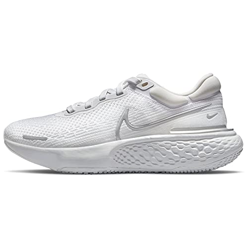 Nike ZoomX Invincible Run Flyknit CT2229-101 Womens Running Shoes (White/Silver)