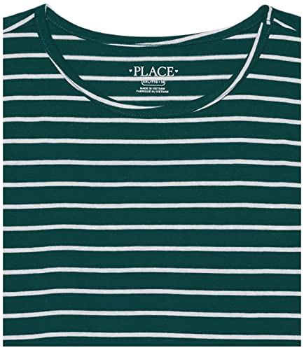 The Children's Place Girls' Long Sleeve Striped Basic Layering Tee2