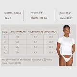 Women's Gym Tops Slim Fit Crew Neck Short Sleeve Tight Basic Solid Tee Athletic Running Yoga Sports T-Shirts White - Image 7