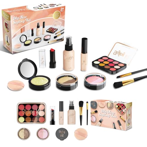 Makeup Kits Play Set, Pretend Makeup Toys for Girls Gifts 3+ Years Old (Not Contains Real Cosmetics)