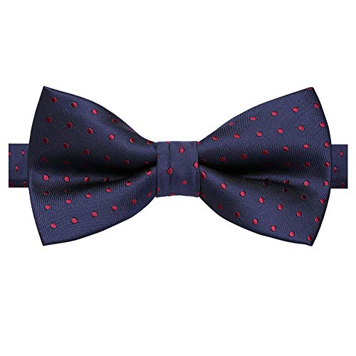 Image of AUSKY 8 PACKS Elegant Adjustable Pre-tied Bow Ties for Men Boys (1&4&5&6&8 Pack for option)