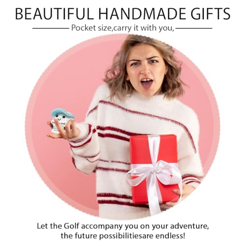 image for VKYN Positive Crochet Doll Golf Gifts for Men Dad Fathers Coach Mini C