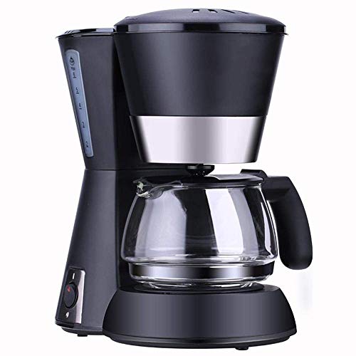 FCYIXIA Cafetera - Cafetera con Interruptor de Taza de café con cafetera de Filtro de Tono Dorado, Negro
