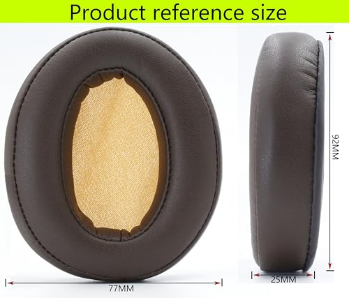 Replacement Ear Pads Compatible with Sennheiser Momentum2.0 Brown | For Sennheiser HD1 Over-The-EAR headphones Memory Foam/Protein Leather Earpads Earmuffs miniatura 4