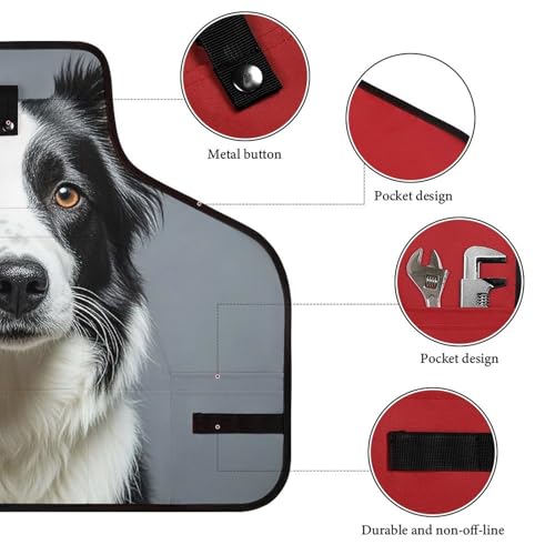 Delantal Border Collie multipropósito para hombres y mujeres miniatura 3