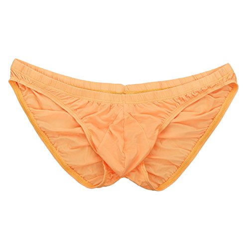 Summer Code Men's Sexy Bikini Brief Elastic Silky Ruched Back Underwear Swimwear4