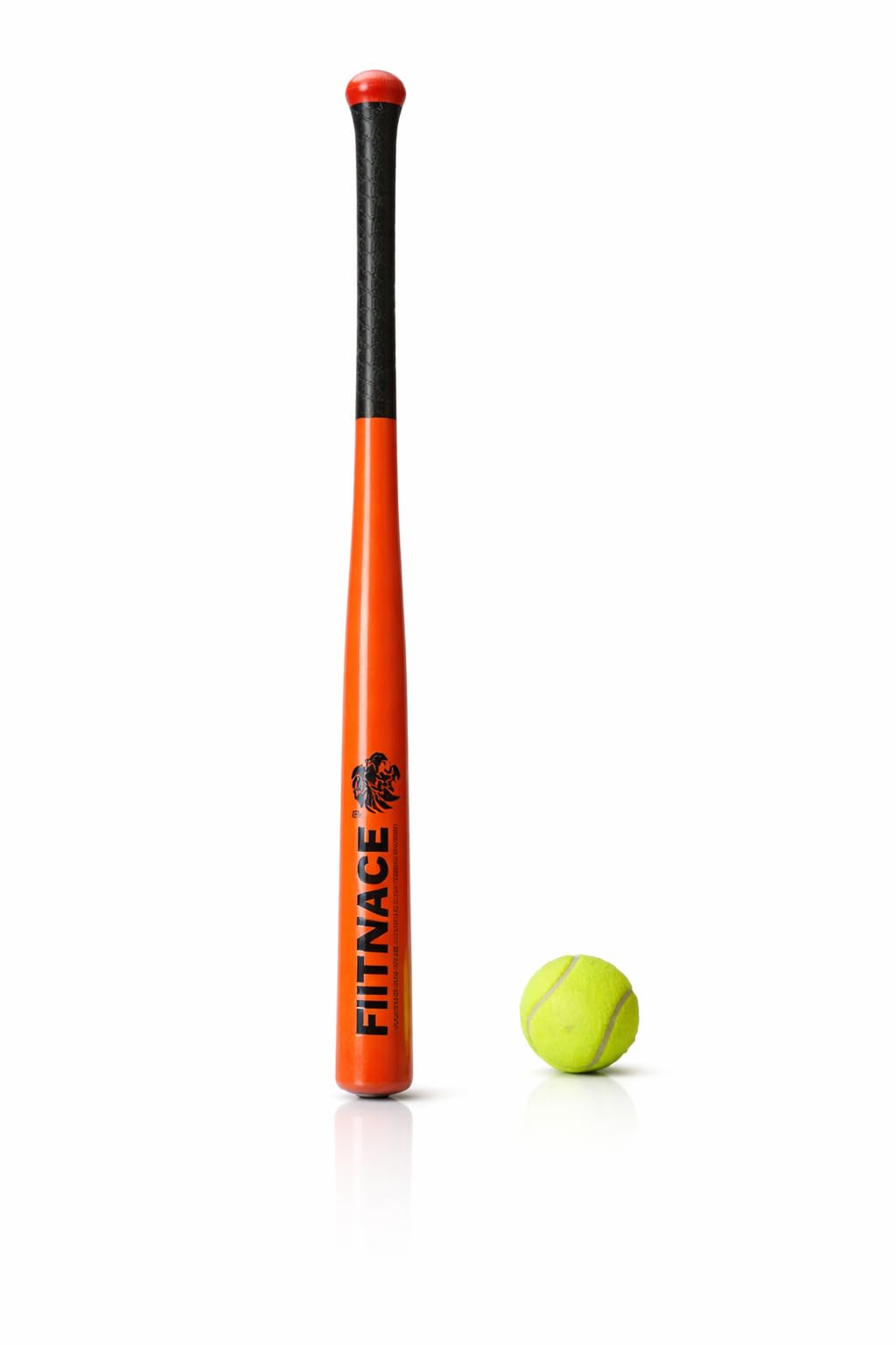 Wooden Baseball Bat Heavy Duty for Self Defences (Orange) Basebat fine Grip with Free Tennis Ball-image-24