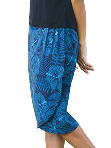 RipSkirt Hawaii - Length 3 - Quick Wrap Cover-up That Multitasks as The Perfect Travel/Summer Skirt (Large / 12-14, Maui Moonlight)