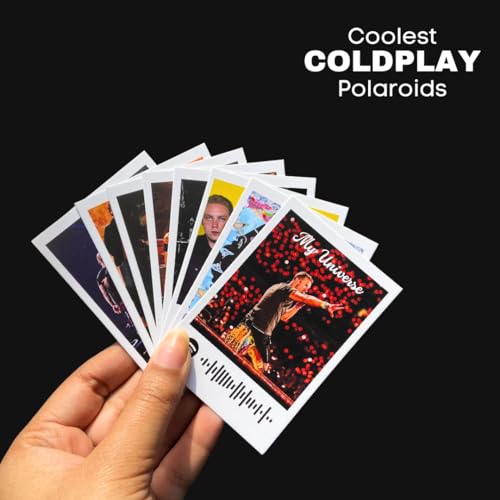 Image of Funk You Store Coldplay Poster | Coldplay Polaroids Mini Posters Kit (Set of 15) | Collage Kit Polaroid Size (8 x 6 cm) Posters for Phone Accessories, Bedroom, Office, Living room (Coldplay)