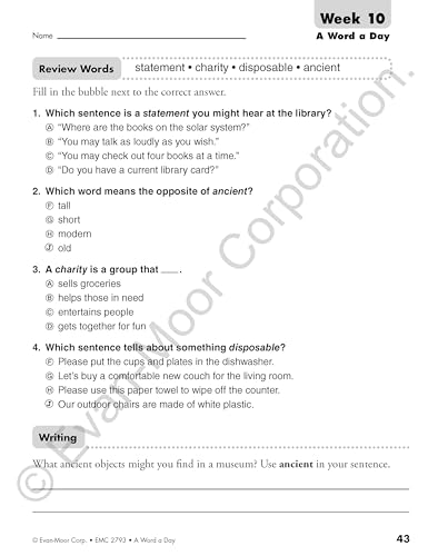 A Word a Day, Grade 3 Teacher Edition - Image 5