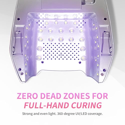 Image of iGel Beauty Hybrid PRO 2.0 UV /LED Nail Lamp - 48W Wireless Rechargeable Nail Dryer, Full Hand Curing, Smart Motion Sensor, Removable Tray, Cordless Gel Lamp for Manicure & Pedicure