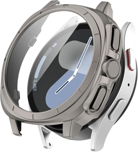 Image of Oboe Screen Protector PC Case 40mm Ultra Appearance Cover 'Compatible with' Samsung Galaxy Watch 7 40mm Watch (Titanium Steel) [Watch NOT Included]