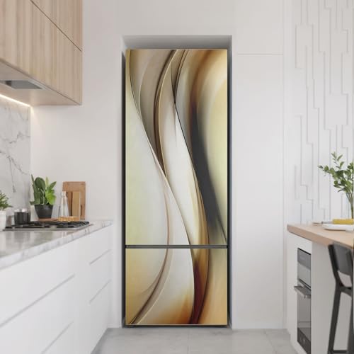 Rénovez un frigo abîmé grâce au sticker couvrant 70x190 cm à vagues