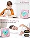 CD Player Portable with Bluetooth 5.1Desktop CD Player with HiFi Sound Speakers,Remote Control,Dust Cover,LED Display,Boombox FM Radio,USB/AUX for Home (Pink)