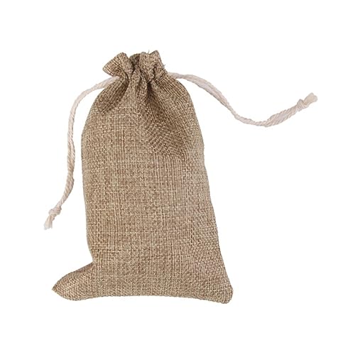 SOPOTUTU 10個 製巾着ポーチ 軽量 エコ素材 ジュ 収納用紐付きバッグ 贈り物や結婚式のお菓子 小物入れに適した携帯便利な収納袋