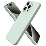 ORNARTO Funda para iPhone 15 Pro MAX Silicona Antigolpes,Verde Claro