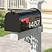 3 inch Reflective Mailbox Numbers Sticker (0-9, 5 Sets) Modern Number Vinyl Waterproof Number Self Adhesive Sticker for Signs, Door, Cars, Trucks, Home, Business, Address Number