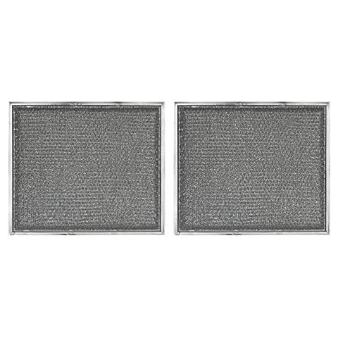 2-Pack American Metal Filter for GE WB2X8391, RBF0901 Grease Basket Range Hood Filter 9" x 10-1/2" x 3/32", Basket 3/8" high Cover