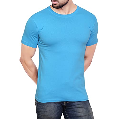 Buy LYCOS Cotton Rich Men's Regular Fit TShirt 2000(Plain TShirt