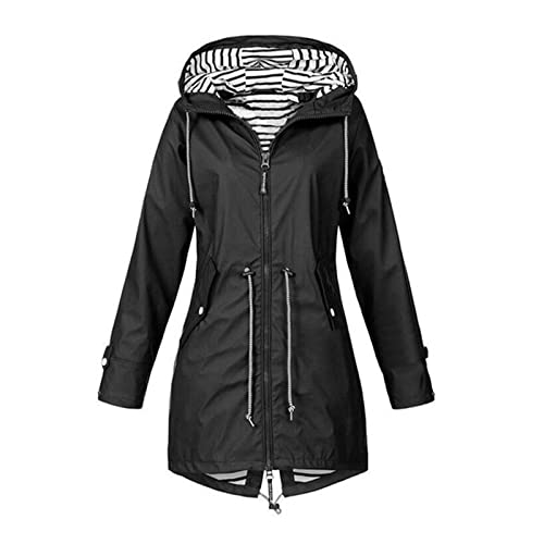 NC Raincoat Mulheres Leves à Prova D 'água Rain Jaquetas Embalagem Ao Ar Livre Windbreaker com Capu