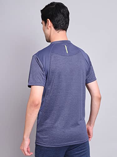 Image of TECHNOSPORT Men's Polyester Slim Fit T-Shirt