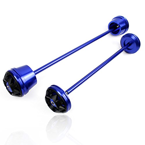 Xx Ecommerce Motorcycle Motorbike Front & Rear Cnc Wheel Fork Slider Frame Sliders Axle Sliders Compatible With Y.amaha Mt Fz 07 Mt07 Fz07 Mt-07 Fz-07 2014-2020 2015 2016 2017 2018 2019 (Blue) #TOP7