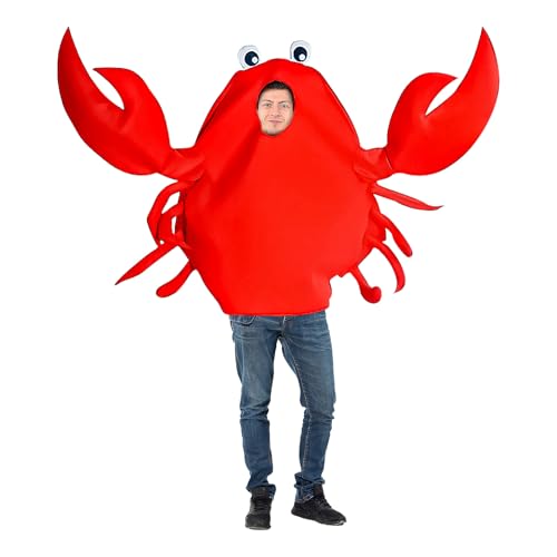 YUIQPKJX Adult Crab Costume Funny Animal Onesie Outfit...