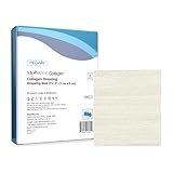 MedVance Collagen Dressing Pads, Comfortable and Easy to Wear Wound Dressings, Highly Effective and Long Lasting Protection, Box of 5 dressings (2'x2')