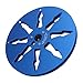 1/4 7 Inch Empty Tape Reel, 8 Hole Open Reel Audio Takeup Reel, Aluminum Alloy Empty Take Up Reel to Reel Hub for TEAC for ReVox for Studer (Blue)