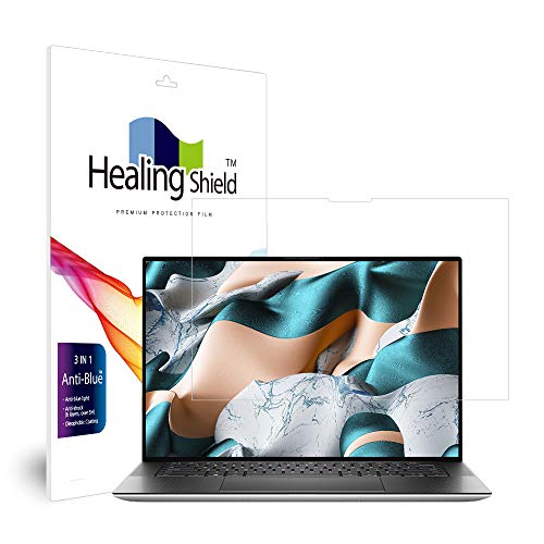 Healingshield スキンシール液晶保護フィルム Screen Protector Eye Protection Anti UV Blue Ray Film Compatible with Dell XPS 15 9500