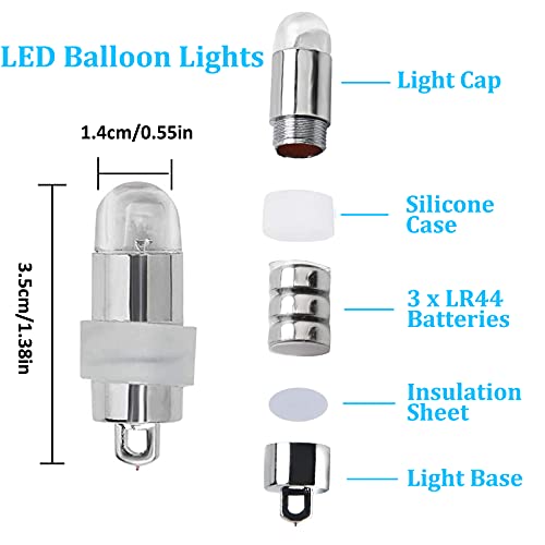 Yizhet 30-Pack LED Lights, Mini Battery Powered LED Party Lights for Paper Lanterns Floral Decoration Indoor Outdoor Patio Wreath Garden Wedding Party (Multicolor)