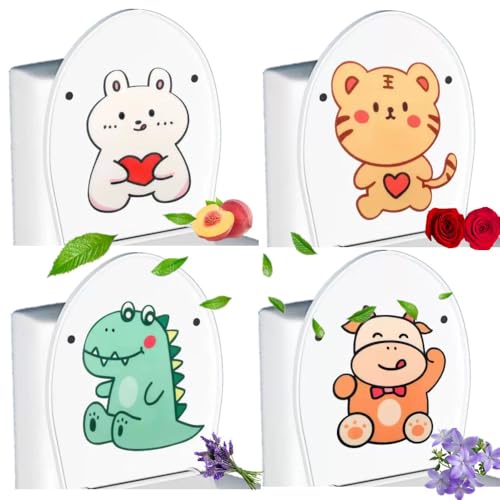 Dlmlemu Toilet Fragrance Stickers, Self-adhesive Aromatherapy, Absorb Odor, Emit Fragrance, 4/8/16pcs Available, Cartoon Bathroom Waterproof Toilet Deodorant Stickers (16PCS)