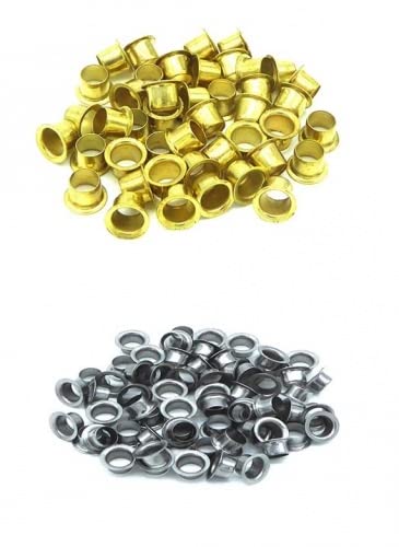 Ösen 8E/4 lang vermessingt oder verickelt 2-20 Blatt 1000 Stück Material - Farbe Vermessingt - Gold
