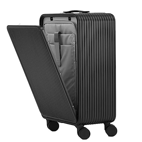 Large Capacity Suitcase Front Loading Suitcase With Wheels Aluminum Magnesium Alloy Trolley Suitcase Suitable For Vacation And Travel