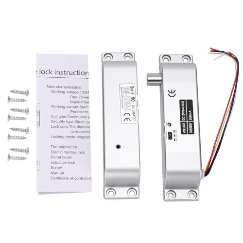 Electric Drop Bolt Lock NO Mode Fail Security DC 12V Electronic Bolt Door Lock for Access Control System with Time Delay