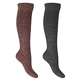 Im Farbmix für jedes Outfit, zum Rock, im Stiefel oder einfach für zu Hause zum Wohlfühlen. Die Kniestrümpfe bieten Komfort und Wärme für Damen und Mädchen.