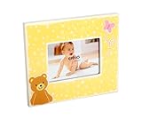 Glas: Klarglas Erno Teddy Kinder Bilderrahmen Gelb 10x15 Fotorahmen Porträt Foto Bilder Rahmen