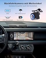 DAB/DAB+ 6,36 Zoll 1 DIN Autoradio mit Drahtlosem CarPlay & Android Auto, Schnellladung, Drahtloser Spiegel-Link, Voice Control, AHD Rückfahrkamera & Mikrofonunterstützung/DSP/SUB/AUX/AM/FM/RDS – Ansicht 5