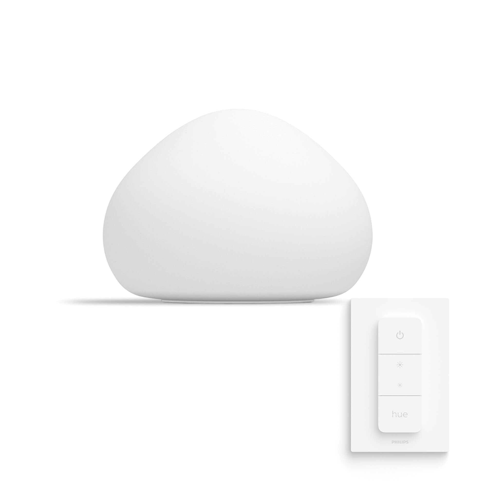 Philips Hue Wellner White Ambiance Smart Table Light with Bluetooth Works with Alexa, Google Assistant and Apple Homekit