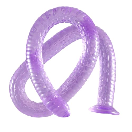 Aobrong 106cm Super Langer Anal Plug Dildo, Flexibler Buttplug für Tiefes Vergnügen, Weich Prostata-Massage G-Punkt Stimulation, Sexspielzeug für Erwachsene Männer Frauen